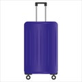 blue suitcase icon vector illustration